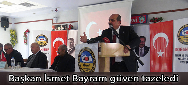 Başkan İsmet Bayram güven tazeledi