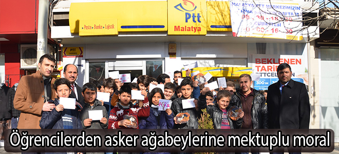 Öğrencilerden asker ağabeylerine mektuplu moral