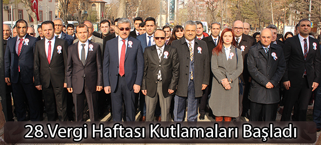 28.Vergi Haftası Kutlamaları Başladı
