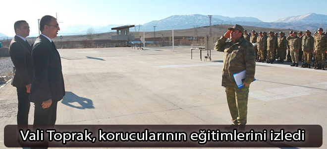 Vali Toprak, korucularının eğitimlerini izledi