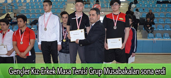 Gençler Kız-Erkek Masa Tenisi Grup Müsabakaları sona erdi