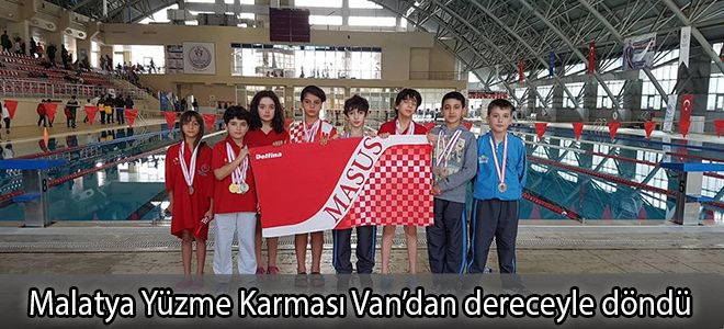 Malatya Yüzme Karması Van’dan dereceyle döndü
