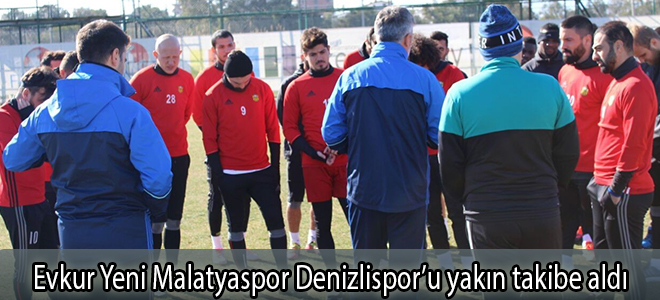 Evkur Yeni Malatyaspor Denizlispor’u yakın takibe aldı