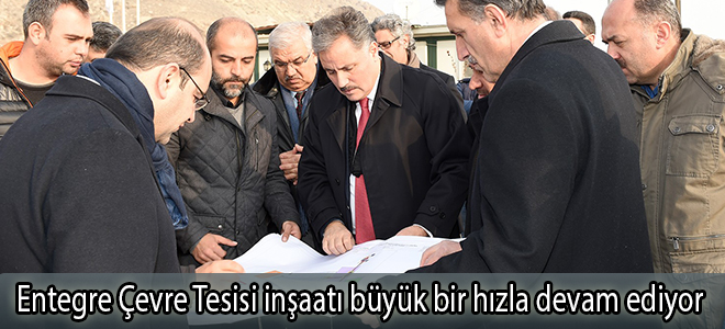 Entegre Çevre Tesisi inşaatı büyük bir hızla devam ediyor