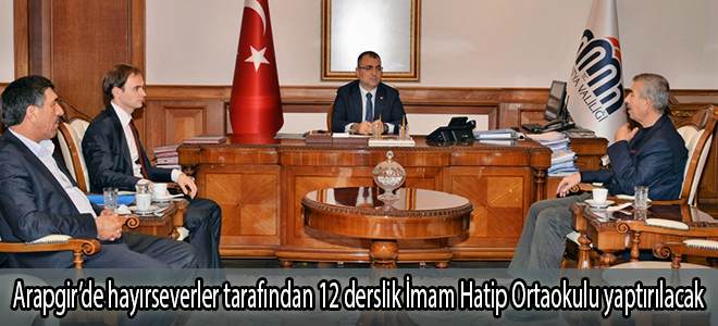Arapgir’de hayırseverler tarafından 12 derslik İmam Hatip Ortaokulu yaptırılacak