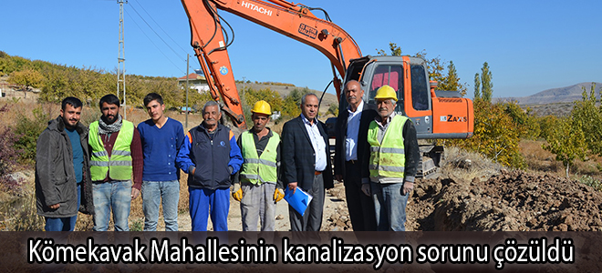 Kömekavak Mahallesinin kanalizasyon sorunu çözüldü