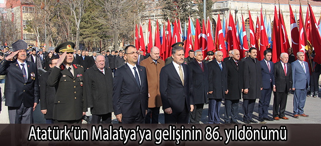 Atatürk’ün Malatya’ya gelişinin 86. yıldönümü