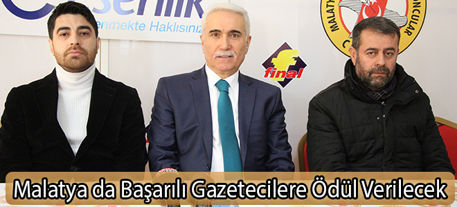 Malatya da Başarılı Gazetecilere Ödül Verilecek