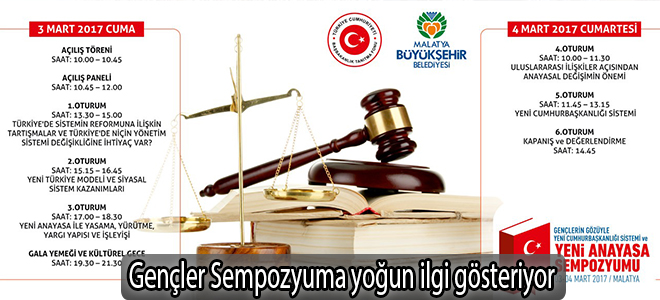 Gençler Sempozyuma yoğun ilgi gösteriyor