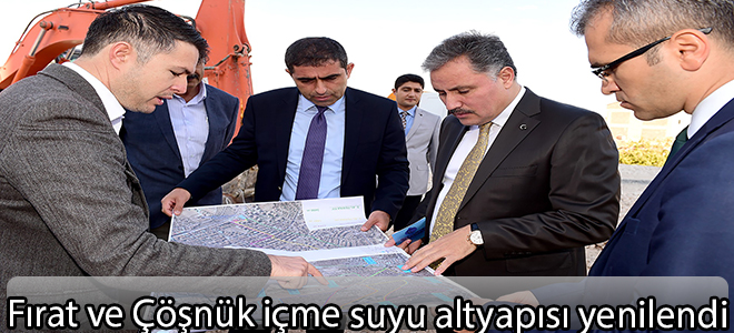 Fırat ve Çöşnük içme suyu altyapısı yenilendi