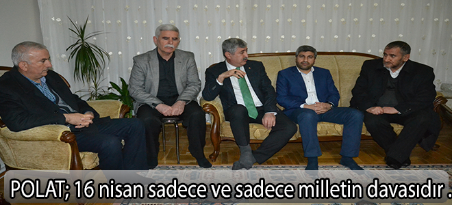Polat:16 NİSAN SADECE VE SADECE MİLLETİN DAVASIDIR