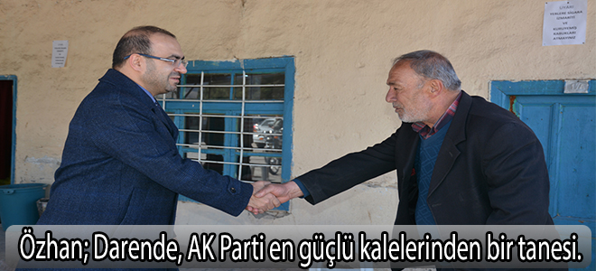Darende, AK Parti en güçlü kalelerinden bir tanesi.