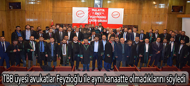 TBB üyesi avukatlar Feyzioğlu ile aynı kanaatte olmadıklarını söyledi