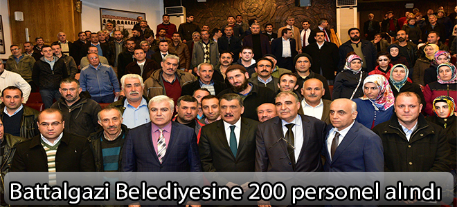 Battalgazi Belediyesine 200 personel alındı
