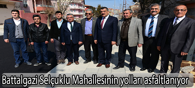 Battalgazi Selçuklu Mahallesinin yolları asfaltlanıyor