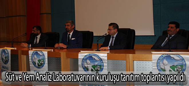 Süt ve Yem Analiz Laboratuvarının kuruluşu tanıtım toplantısı yapıldı