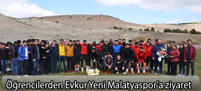 Öğrencilerden Evkur Yeni Malatyaspor’a ziyaret