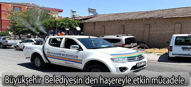 Büyükşehir Belediyesin’den haşereyle etkin mücadele