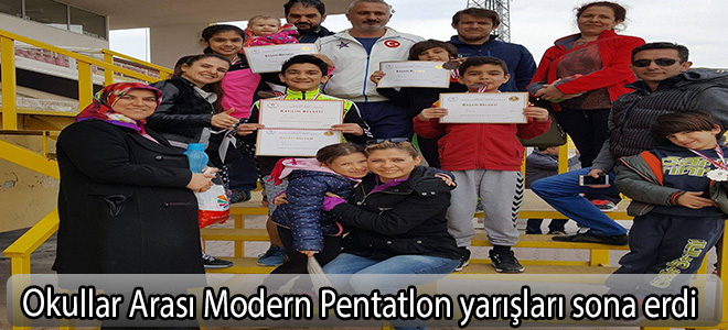 Okullar Arası Modern Pentatlon yarışları sona erdi
