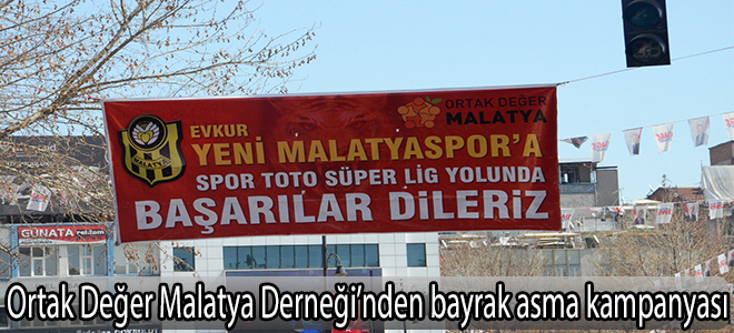 Ortak Değer Malatya Derneği’nden bayrak asma kampanyası