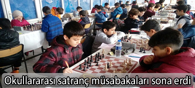 Okullararası satranç müsabakaları sona erdi.