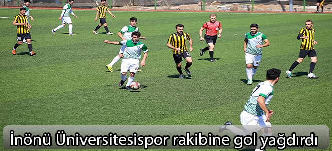 İnönü Üniversitesispor rakibine gol yağdırdı