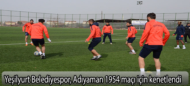 Yeşilyurt Belediyespor, Adıyaman 1954 maçı için kenetlendi