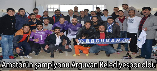Amatörün şampiyonu Arguvan Belediyespor oldu