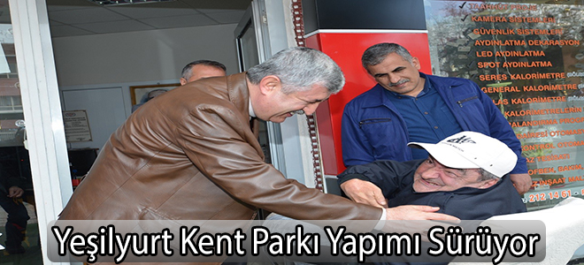 Yeşilyurt Kent Parkı Yapımı Sürüyor