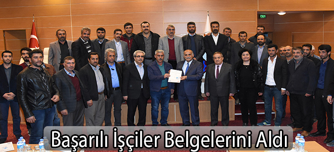 Başarılı İşçiler Belgelerini Aldı