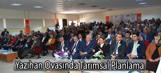 Yazıhan Ovasında Tarımsal Planlama