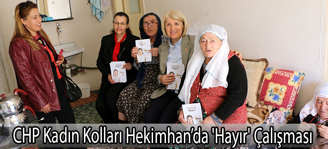 CHP Kadın Kolları Hekimhan’da 'Hayır' Çalışması