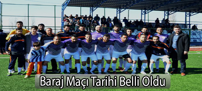Amatör Kümede Baraj Maçı