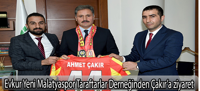 Evkur Yeni Malatyaspor Taraftarlar Derneğinden Çakır’a ziyaret