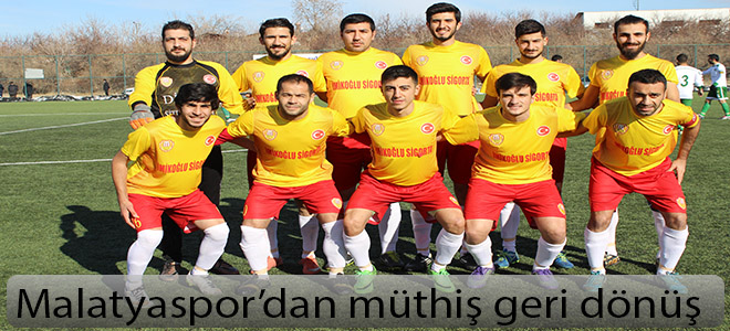 Malatyaspor’dan müthiş geri dönüş