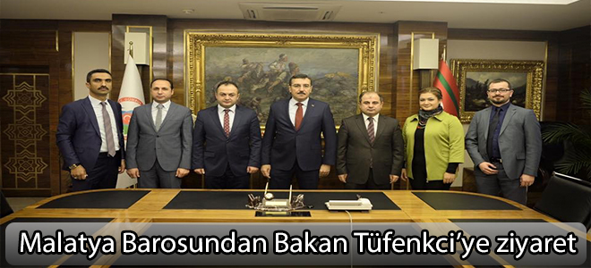 Malatya Barosundan Bakan Tüfenkci’ye ziyaret