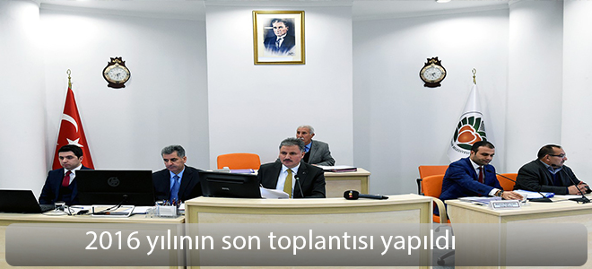 2016 yılının son toplantısı yapıldı
