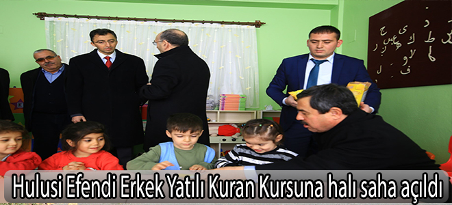 Hulusi Efendi Erkek Yatılı Kuran Kursuna halı saha açıldı