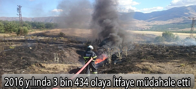 2016 yılında 3 bin 434 olaya müdahale etti