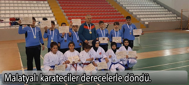 Malatyalı karateciler derecelerle döndü