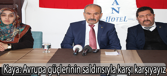 Avrupa güçlerinin saldırısıyla karşı karşıyayız
