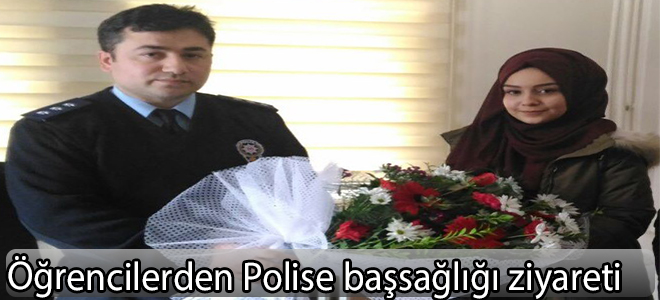 Öğrencilerden Polise başsağlığı ziyareti