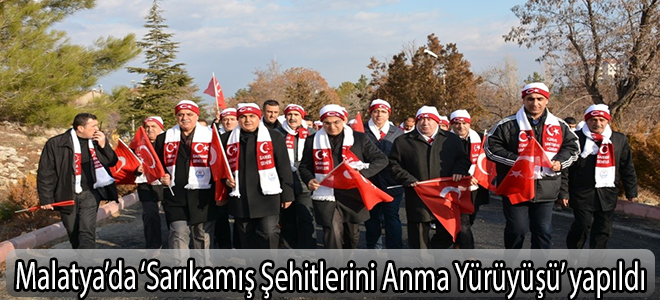 Malatya’da ‘Sarıkamış Şehitlerini Anma Yürüyüşü’ yapıldı
