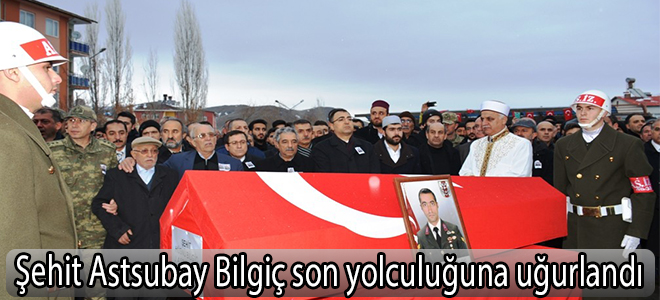 Şehit Astsubay Bilgiç son yolculuğuna uğurlandı