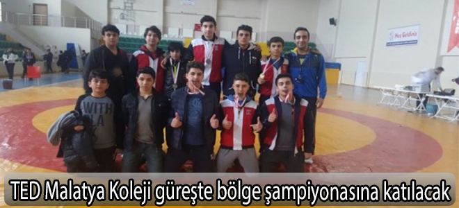 TED Malatya Koleji güreşte bölge şampiyonasına katılacak