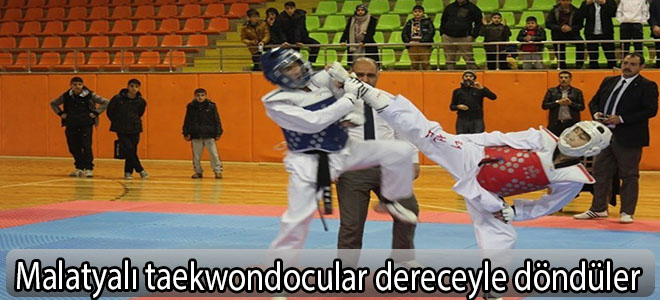 Malatyalı taekwondocular dereceyle döndüler