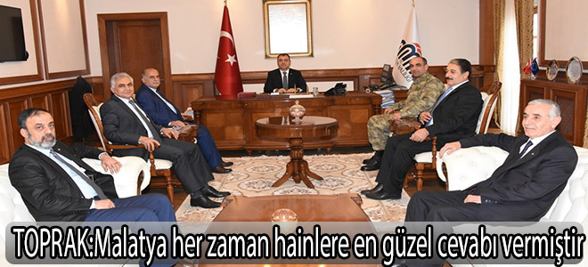 Malatya her zaman hainlere en güzel cevabı vermiştir