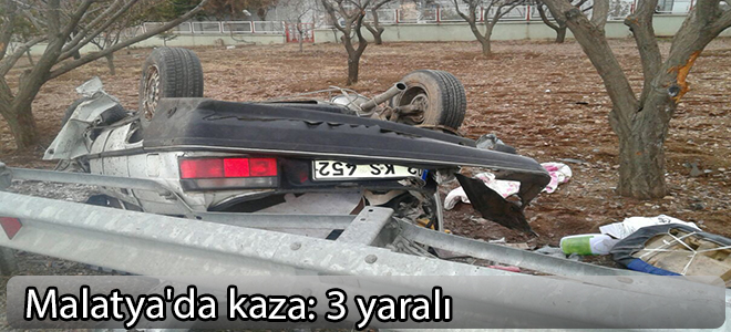 Malatya'da kaza: 3 yaralı