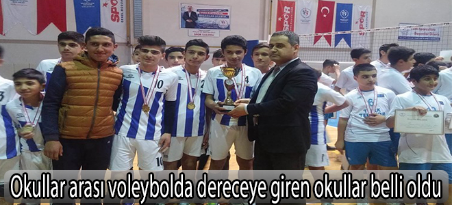 Okullar arası voleybolda dereceye giren okullar belli oldu