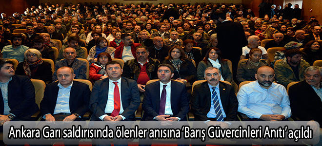 Ankara Garı saldırısında ölenler anısına ‘Barış Güvercinleri Anıtı’ açıldı